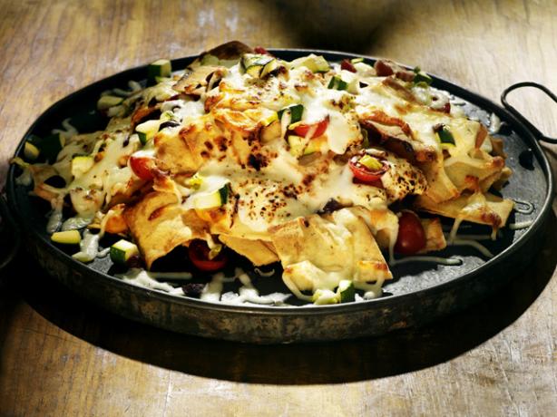 Mediterranean Nachos. Photo by Sabra Recipes