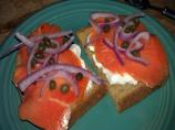 Smoked Salmon With Yogurt and Capers