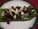 Asparagus, Pickled Beets & Blue Cheese Salad. Photo by Chicagoland Chef du Jour