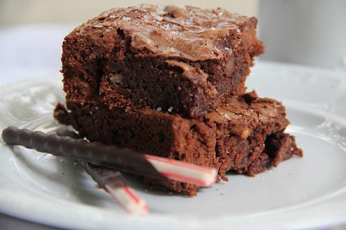 Virgin Chocolate Chunk Brownies With Maple & Benton Bacon. Photo by sprinkles11