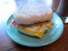 Nothing Fancy Egg and Bacon Muffin Sandwhich. Recipe by stashtree