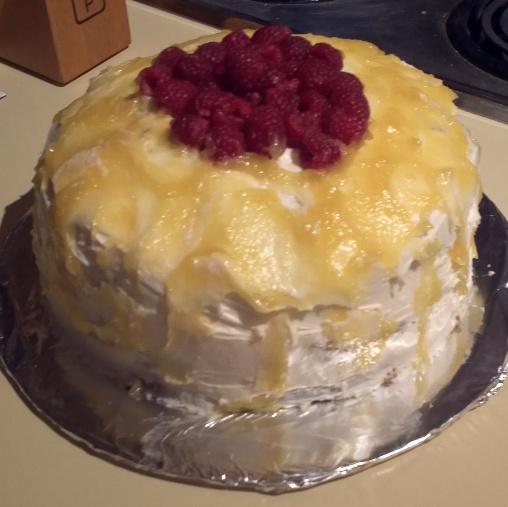 Cheesecake-Stuffed Lemon Cake. Photo by Greeny4444