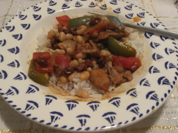 Sweet and Spicy Tomato and Pepper Chicken Stew. Photo by lolablitz