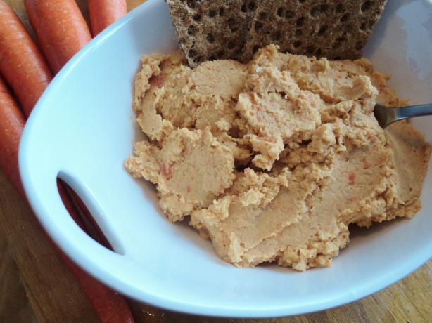 Silky Carrot Hummus. Photo by Nif