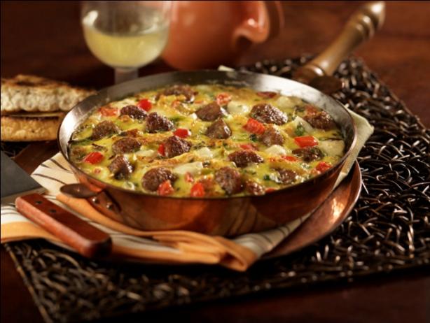 Tre Formaggi Fritatta. Photo by Johnsonville Sausage