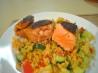 Spice-Crusted Salmon With Couscous Salmon. Recipe by I'mPat