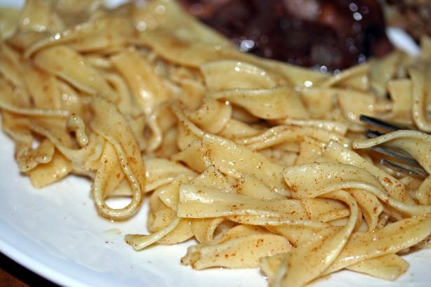 "you Want Me to Do What to the Buttered Noodles". Photo by sloe cooker