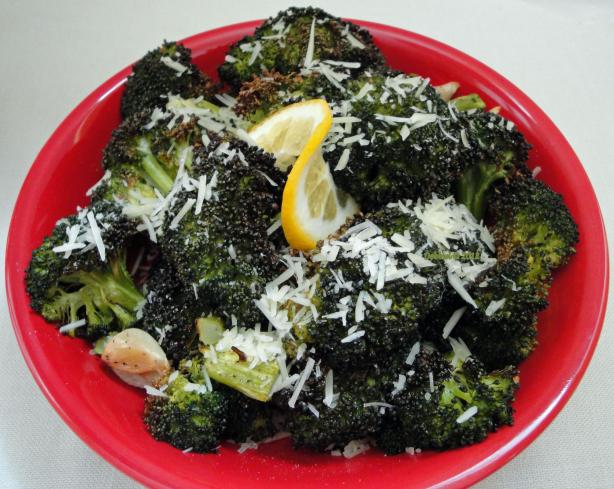 Roasted Parmesan Lemon Broccoli. Photo by Debbwl