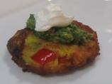Indian Potato Cakes (Aloo Tikki) With Cilantro Chutney Yogurt