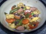 Tortellini With Edamame and Smoked Sausage