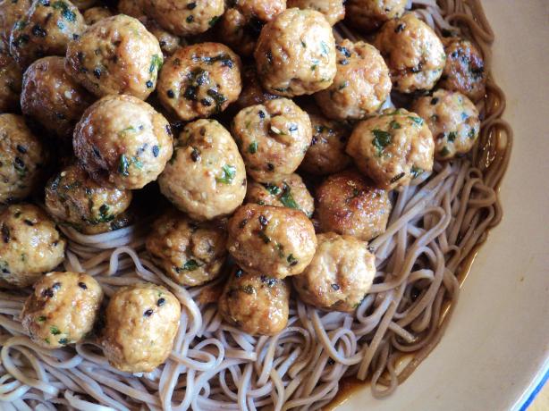 Asian-Inspired Meatballs and Spaghetti. Photo by Nif