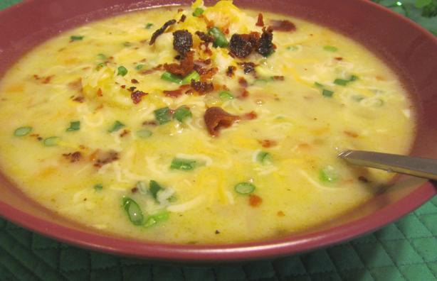 Simply Comforting Creamy Stuffed Potato Soup. Photo by Rita~