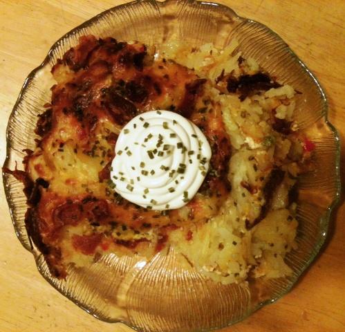 Loaded Baked Potato-Skins Casserole. Photo by maksh4
