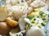 Baked White Sea Bass With Drunken Baby Potatoes and Cumin Rice. Recipe by Vic Krishnan (Kannan)