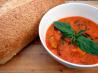 Roasted Red Pepper & Tomato Soup With Spinach Gnocchi. Recipe by Mamas Cookin