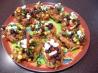 Fiesta Taco Potato Cake Bruschetta. Recipe by patcook1