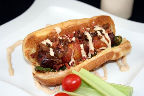 The Rico - Bacon Wrapped Hot Dog. Photo by **Tinkerbell**