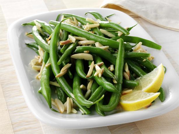 Green Beans Almondine. Photo by Fisher Nuts