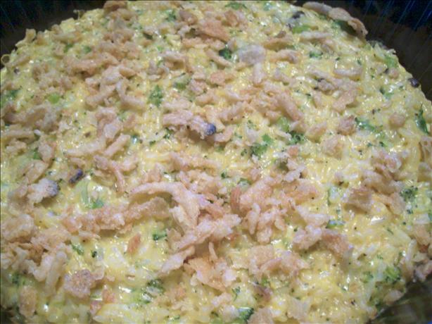 Broccoli and Cheese Rice Casserole. Photo by Crafty Lady 13