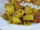 Dhania Aloo (Bengal, India). Photo by GiddyUpGo
