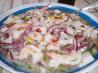 Peruvian Mixed Cebiche (Ceviche Mixto). Recipe by cherrylips4923