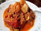 Cajun Jambalaya With Catfish, Scallops and Shrimp. Photo by Rita~