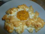 Egg in Cheese Meringue Nest