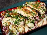 Seared Chicken With Smashed Potatoes & Herbed Pan Sauce