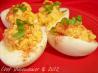 Pimento Cheese Stuffed Deviled Eggs. Recipe by Chef shapeweaver &copy;