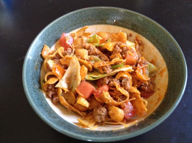 Corn Chip Taco Salad. Photo by Lisa Hayward