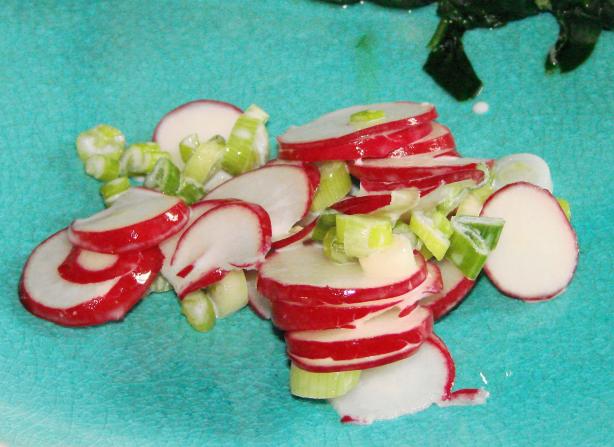 Radish & Scallion Salad. Photo by Boomette