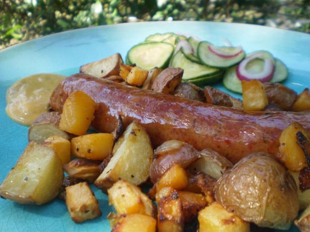 Polish Sausages With Spicy Honey Mustard. Photo by breezermom