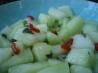 Spicy  & Savory Sweet Honeydew Melon. Recipe by Baby Kato