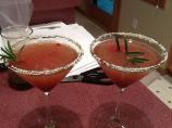 Ruth Chris's Raspberry Rosemary Martini