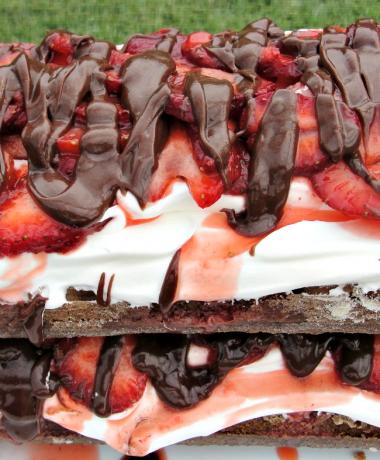 Chocolate Strawberry Torte Recipe. Photo by diner524
