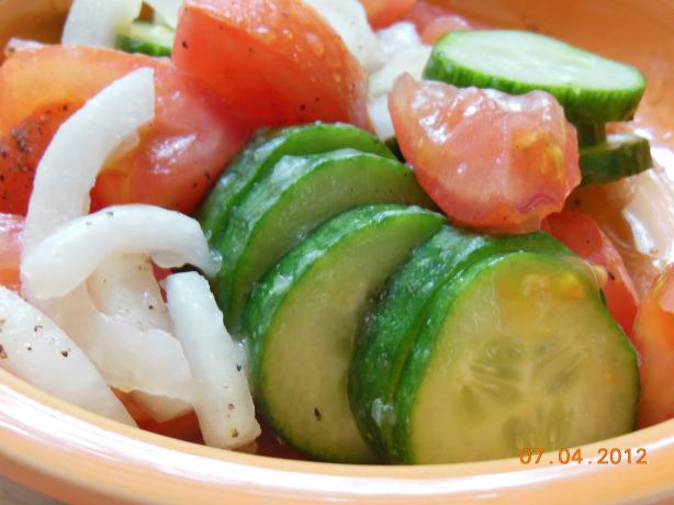 Grandma's Cowcumber Salad (Vegan Friendly). Photo by CoffeeB