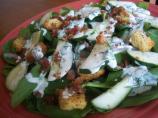 Spinach Salad With Bacon and Croutons