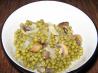 Easy Peppered Peas & Mushrooms. Recipe by Shelly Caldeira