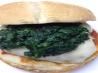 Italian-Sausage Burgers With Garlicky Spinach