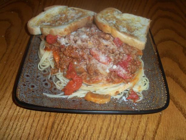 Pasta Meat Sauce. Photo by tmhaendel