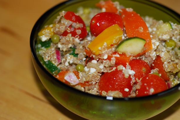 Feta & Oregano Quinoa Salad. Photo by Katzen