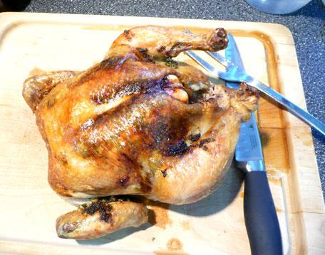 Sage and Garlic Roast Chicken. Photo by Mikekey