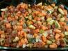 Brussel Sprout & Chicken-Apple Sausage Bake. Recipe by Busy Lindsay