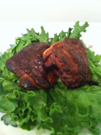 Spicy Smoked Chicken Thighs. Photo by raychappell65