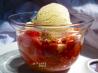 Rhubarb & Strawberry Crisp. Recipe by HokiesMom