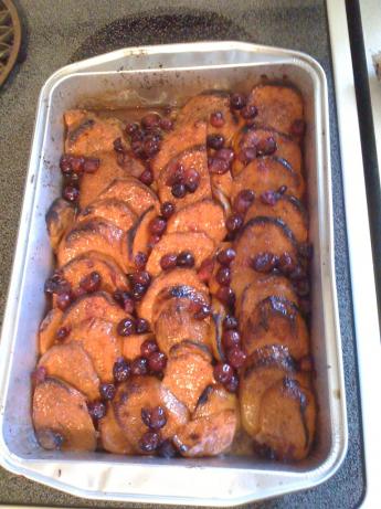 Sweet Potatoes With Cranberries. Photo by Coppercloud
