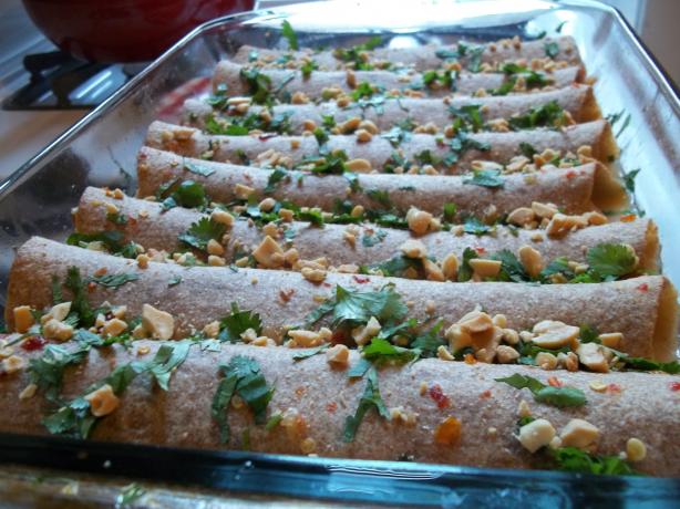 Thai Chicken Enchiladas from Homesweeteats.com. Photo by rpgaymer