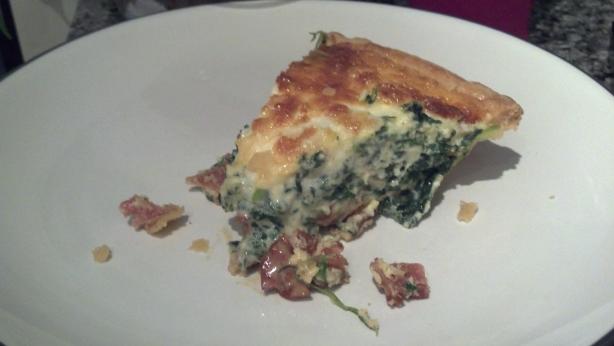 Spinach & Bacon Quiche. Photo by amcarroll