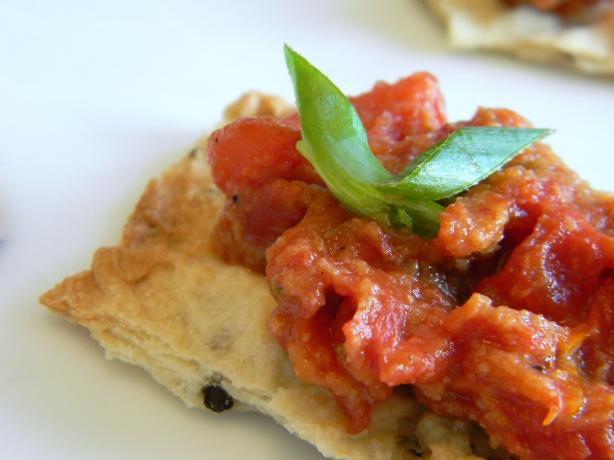 Caramelized Tomato and Courvoisier Canapes. Photo by WhiskingWings