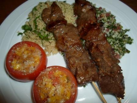 Spiced Beef Kebabs - New Zealnd. Photo by Kiwi Kathy